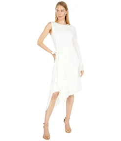 Halston Haley Boatneck Dress