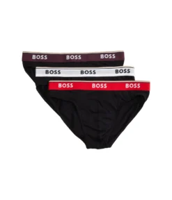 BOSS 3-Pack Bold Logo Cotton Stretch Briefs