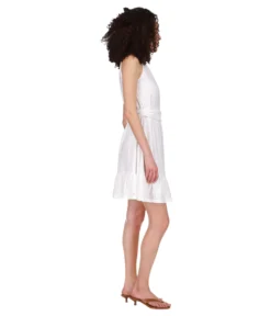 MICHAEL Michael Kors Eyelet Mock Neck Belted Mini Dress -Madewell Sales Store 612D1hAC1CL