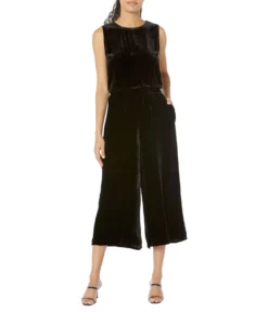 Eileen Fisher Round Neck Wide Jumpsuit