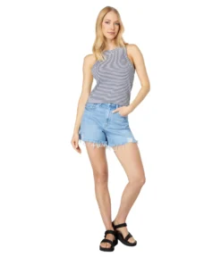 Paige Allure Shorts W/ Raw Hem In Leela Destructed -Madewell Sales Store 615WE9RzL