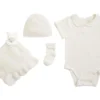 Barefoot Dreams Kids CozyChic Ultra Lite Eyelet Bundle (Infant)