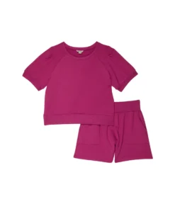 HABITUAL Girl French Terry Shorts Set (Big Kids)