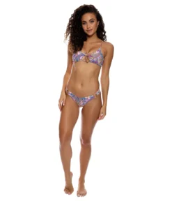 Luli Fama Pinkin' About You Wavy Ruched Back Bottoms