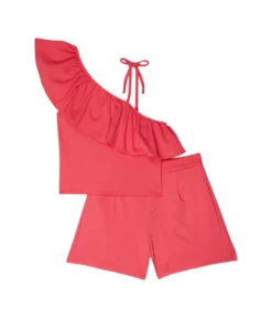 HABITUAL Girl Ruffle Shorts Set (Big Kids)
