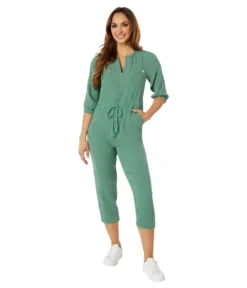 SUNDRY Woven Cotton Jumpsuit