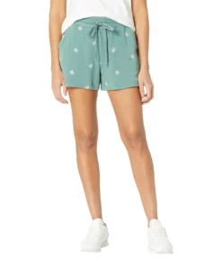 Draper James Pull-On Shorts In Embroidered Viola