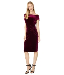 Vince Camuto Velvet Cowl Neck Bodycon