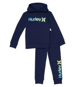 Hurley Kids One And Only Pullover Hoodie And Jogger Pants Two-Piece Set (Little Kids)