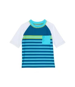 Hatley Kids Sea Stripes Short Sleeve Rashguard (Toddler/Little Kids/Big Kids)