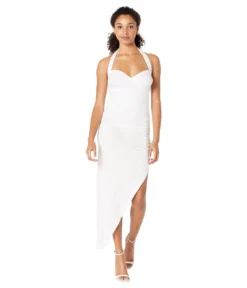 Norma Kamali Cayla Side Drape Gown