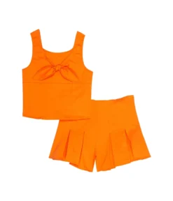 HABITUAL Girl Tie Front Shorts Set (Big Kids)