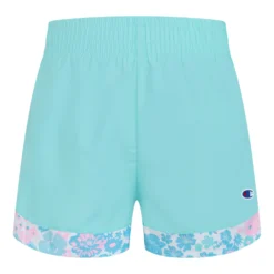 Champion Kids Woven Shorts Floral All Over Print Piecing (Big Kids)
