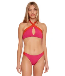 Trina Turk Olympia Rib Tab Side French Cut