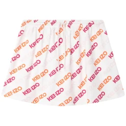 Kenzo Kids Pique Skirt All Over Logo (Little Kids/Big Kids)
