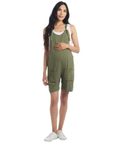 Everly Grey Jodi Maternity/Nursing Short Overall