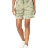 Dylan By True Grit Sun-Washed Cotton Camo Bermuda Tie Shorts