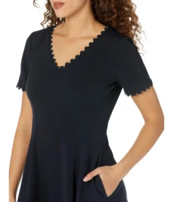 Maggy London 3/4 Sleeve A-Line Mini Dress With Trim -Madewell Sales Store 71CqWhFNjAL