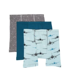 Kickee Pants Kids Print Boxer Briefs Set 3-Pack (Big Kids)