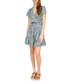 MICHAEL Michael Kors Paisley Short Sleeve Wrap Dress