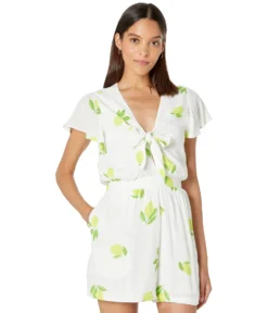 1.STATE Tie Front Romper