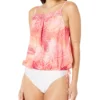 BEACH HOUSE Shadow Fern Audrey Blouson Tankini Removable Soft Cups