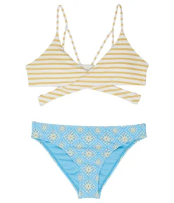 O'Neill Kids Melissa Tile Wrap Top Set (Little Kids/Big Kids)