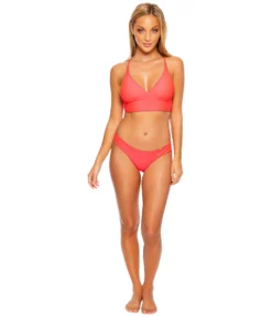 Luli Fama Cosita Buena Halter Cross-Back Bustier Top