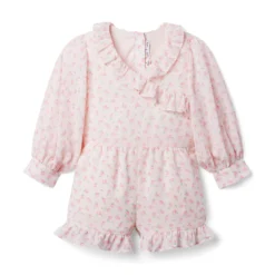 Janie And Jack Ditsy Floral Romper (Toddler/Little Kids/Big Kids)