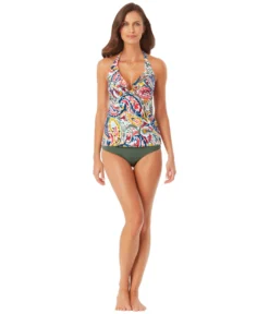 Anne Cole Center Front Ring Halterkini