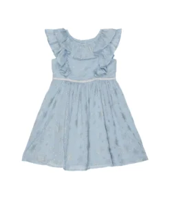 Janie And Jack Blue Tulle Disney Frozen Dress (Toddler/Little Kids/Big Kids)