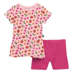 Kickee Pants Kids Print Short Sleeve Playtime Outfit Set (Toddler/Little Kids/Big Kids)