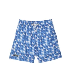 Toobydoo Geo Blue Classic Swim Shorts (Toddler/Little Kids/Big Kids)