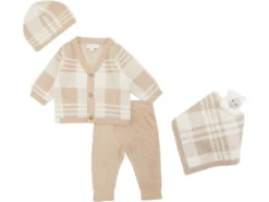 Barefoot Dreams Kids CozyChic Ultra Lite Plaid Bundle (Infant)