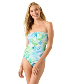 Tommy Bahama Island Cays Seafronds Bandeau One-Piece