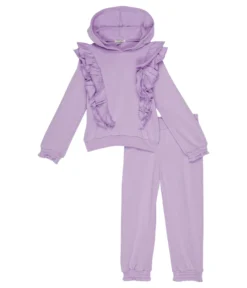 HABITUAL Girl Cut And Sew Ruffled Pants Set (Toddler)