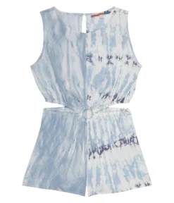 Vintage Havana Kids Stripey Tie-Dye Cutout Tank Top Romper (Little Kids/Big Kids)