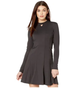 Nicole Miller Ponte Fit-and-Flare Dress