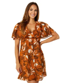 Calvin Klein Short Tie Waist Dress