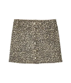 Rock And Roll Cowgirl Mid-Rise Skirt In Camel Wash 69-4147