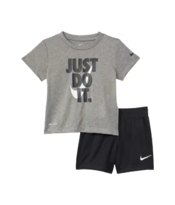 Nike Kids Just Do It Graphic T-Shirt And Shorts Two-Piece Set (Infant)