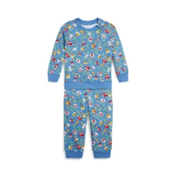 Polo Ralph Lauren Kids Floral Spa Terry Sweatshirt & Pants Set (Infant)