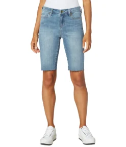 Liverpool Five-Pocket Cruiser Shorts With Cut Hem In Del Mar