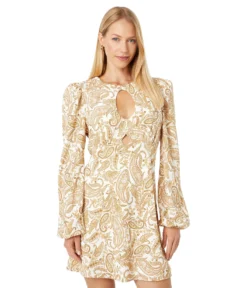 WAYF Channing Long Sleeve Mini Dress